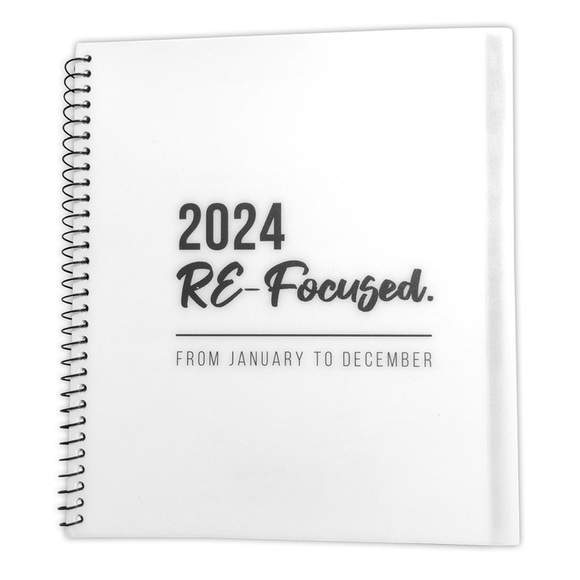 On GMA & Tamron Hall Show! Annual Calendars w/todo lists white purple black - Picture 12 of 13